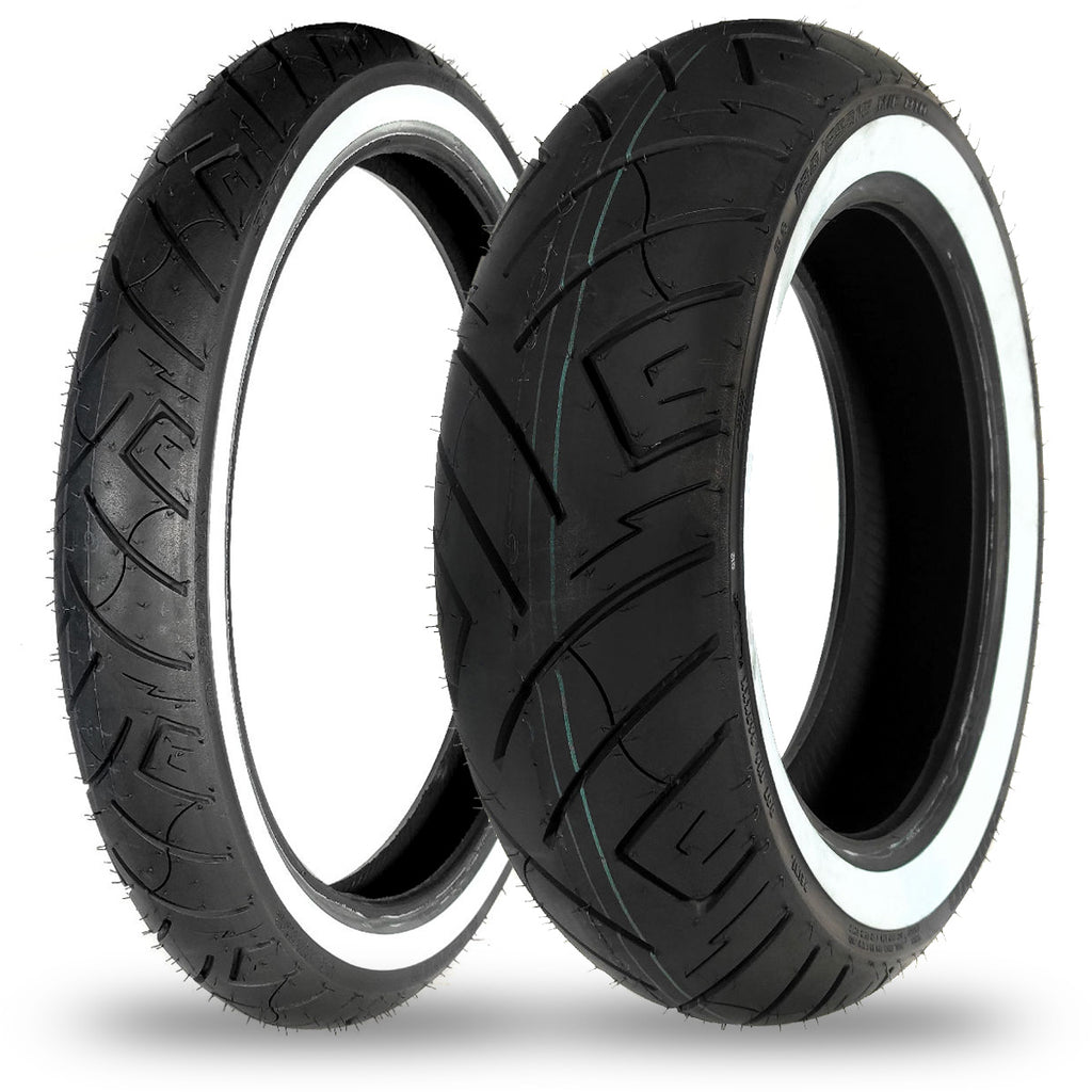 LLANTA SHINKO 130/80-17 65H 4PR TL SR777F WW (CARA BLANCA) DELANTERA